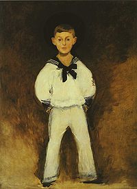 Édouard Manet: Henry Bernstein als Kind, 1881. Matrosenanzug mit Matrosen-Kragen für Kinder.