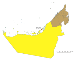 Location of അബുദാബി