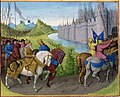 L'arrivo di Luigi VII di Francia a Costantinopoli durante la seconda crociata.