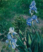 Iris bleus, jardin du Petit Gennevilliers, 1892 Toronto, Art Gallery of Ontario.