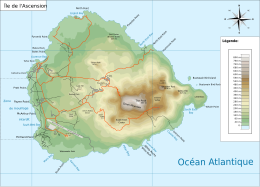 Isola di Ascensione - Mappa