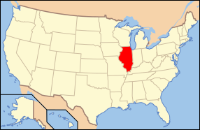 Иллиной муж улсыг тодруулсан АНУ-ын газрын зураг