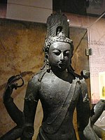 ブロンズの観世音菩薩像、ペラ州（マレーシア）のビドール出土、8-9世紀頃