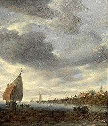 Lagune avec un voilier (1660) Gemäldegalerie (Berlin)