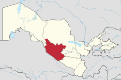 Lage der Viloyat Buxoro in Usbekistan