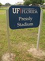 Stadium sign