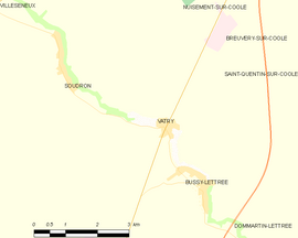 Mapa obce Vatry