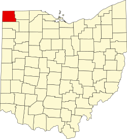 Williamsin piirikunta Ohion kartalla
