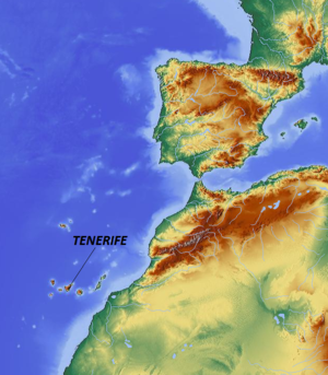 Tenerifes atrašanās vieta