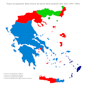Zone di occupazione della Grecia