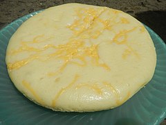 Large cheese puto from Bulacan