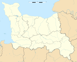 La Caine trên bản đồ Lower Normandy