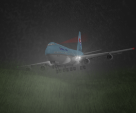 'طائرة كوريا للطيران الرحلة 801 من طراز بوينغ 747-305B علي وشك الأصطدام بأحد هضاب بلدة نيميتز هيل'