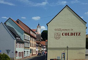 Haus an der Wassergasse mit Hochwassermarke (2012)