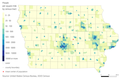 Image 6Iowa 2020 Population Density map (from Iowa)