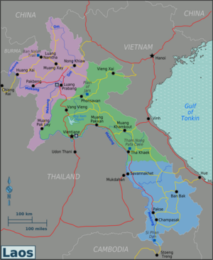 Die Reiseregionen in Laos