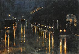 Hochbahnhof Bülowstraße (1922), de Lesser Ury, colección privada