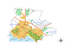 Carte des espaces naturels de Royan : bois, marais et plages