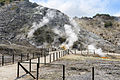 Gasaustritte (Solfataren) in der Solfatara von Pozzuoli