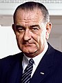 Lyndon B. Johnson op 10 maart 1964 geboren op 27 augustus 1908