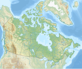 Map showing the location of Taman Nasional Gunung Revelstoke