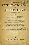 Titelseite des Katalogs zur Ausstellung in der Galerie Beaux-Arts, Paris 1938