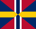 Naval jack of Sweden and Norway from 1844 to 1905