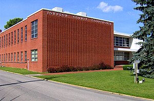 Johnson County Courthouse in Mountain City