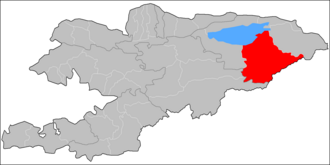 Джети-Огузский район на карте