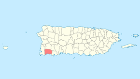Муніципалітет Лахас на карті Пуерто-Рико