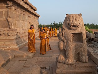 Fanciful lion sculpture