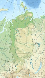 Jenisejsk na karće Krasnojarskeho regiona