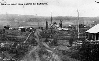 Bild von Nambour auf die Blackall Range (1910)