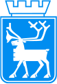Wappen von Tromsø in Norwegen mit stilisiertem Ren