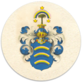 Wappen derer von Pfuel in blau
