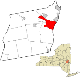 Položaj Albanyja u Okrugu Albany u državi New York