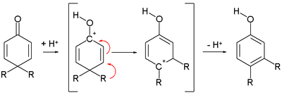 二烯酮苯酚重排反应