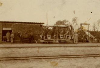 Feldbahnhof Tryńcza, Mai 1915