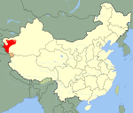 东突厥斯坦伊斯兰共和国在中国的位置