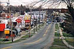 Downtown Garrettsville in 1997
