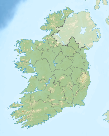U-218. Карта розташування: Ірландія