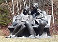 Jeune famille, sculpture pour souligner les 125 ans de Sainte-Blandine de Rimouski en 2007