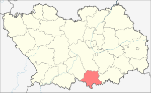 Малосердобинский район на карте