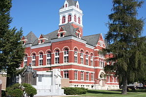 Das Ogle County Courthouse in Oregon, gelistet im NRHP Nr. 81000222[1]