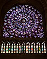 Розетен прозорец от Нотр Дам дьо Пари, Париж