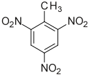 Struktuurformule van Trinitrotolueen