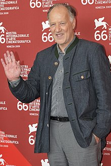 Herzog standing on the red carpet at the 66th Venice International Film Festival in 2009