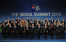 Kan tại Hội nghị G20 ở Seoul, ngày 11 tháng 11 năm 2010.