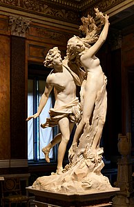 Apolo y Dafne (1622-1625), de Gian Lorenzo Bernini, Galería Borghese, Roma.