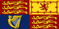 Sztandar Królewski Zjednoczonego Królestwa od momentu wstąpienia na tron królowej Wiktorii (1837–)